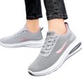 thumbnail image 1 of EKVAHL Women's Orthopedic Athletic Sneakers, Knit Wide Width Tennis Shoes, Shock‑Absorbing Running Shoes for Everyday Street Commute Gray, 1 of 5
