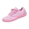 thumbnail image 1 of EKVAHL Women's Orthopedic Barefoot Sneakers, Breathable Mesh Lace Up Trainers, Arch Support Zero Drop Wide Width Hiking Daily Walking Tennis Shoes Pink, 1 of 5