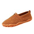 thumbnail image 1 of EKVAHL Women's Orthopedic Barefoot Sneakers, Slip‑On Wide Width Walking Shoes, Flexible Beach Home Casual Tennis Shoes Brown, 1 of 4