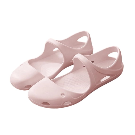 EKVAHL Women's Orthopedic Garden Clogs, Waterproof EVA Closed Toe Slip On Slides, Non Slip Nurse Working Sandals Pink