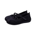 thumbnail image 1 of EKVAHL Women's Slip on Sneakers, Lightweight Ballet Shoes, Breathable Mesh Tennis Shoes, Criss-Cross Strap Sneakers with Buckles, Lightweight Walking Shoes, 1 of 5