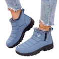 thumbnail image 1 of EKVAHL Women's Winter Snow Booties, Non‑Slip Lug Sole Ankle Boots, Faux Fur Lined Warm Snow Shoes for Cold Days City Walking Blue, 1 of 6