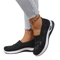 thumbnail image 1 of EKVAHL Womens Loafers Wide Width Flats Orthopedic Slip On Floral Embroidered Shoes for Women Casual Lightweight Non Slip Loafers Walking Shoe Women's Wide Width Comfortable Wedges Shoes, 1 of 5
