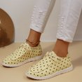 thumbnail image 1 of EKVAHL Womens Polka Dot Leopard Print Lace Up Rounde Toe Loafers, Soft Faux Suede Lightweight Casual Boat Shoes, Slip Resistant Comfortable Flat Walking Shoes, 1 of 6