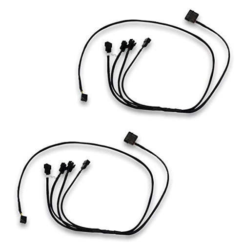 Ekwb Ekwb Ek-Cable Splitter 4-Fan Pwm Extended, 2-Pack Electronic_Component_Fan