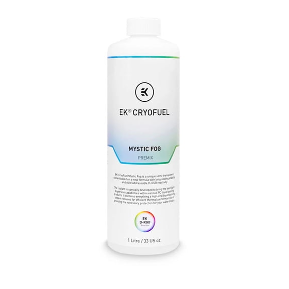 EKWB EK-CryoFuel Mystic Fog Premix, 1000ml, PC Liquid Coolant, Water Coolant