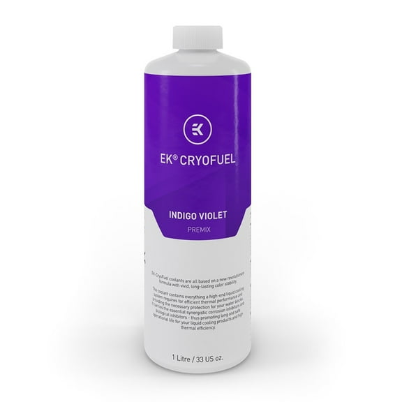 EKWB EK-CryoFuel Premix PC Coolant, 1000mL, Indigo Violet