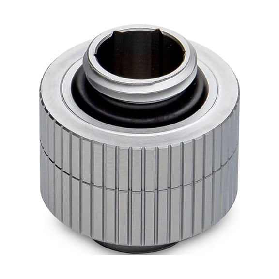 EKWB EK-Quantum Torque 14mm Rotary Male to Male Extender Fitting, Satin Titanium, 2-pack