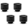 thumbnail image 1 of EKWB EK-Quantum Torque HDC-12 Compression Fitting for EKWB Rigid Tubing, 12mm OD, Black, 4-pack, 1 of 8