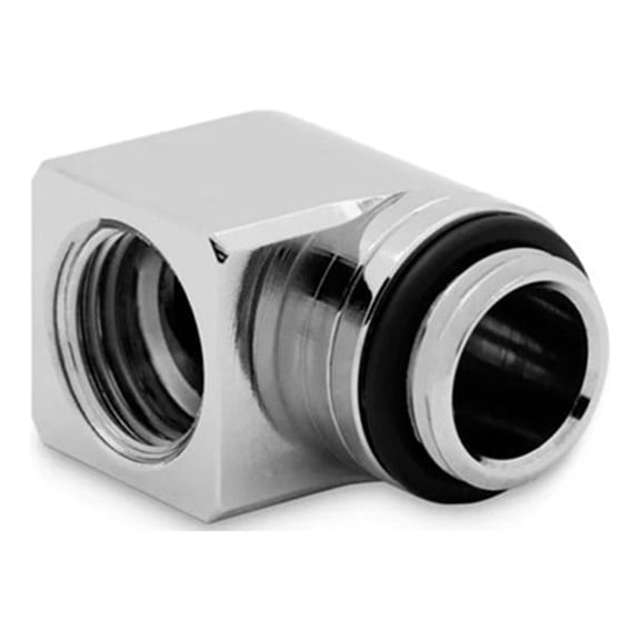 EKWB EK-Quantum Torque Micro Rotary 90 Degree Angled Fitting, Nickel, 4-pack