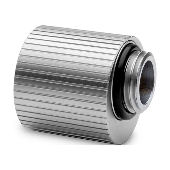 EKWB EK-Quantum Torque Rotary Offset Adapter Fitting, 3mm, Satin Titanium, 2-pack