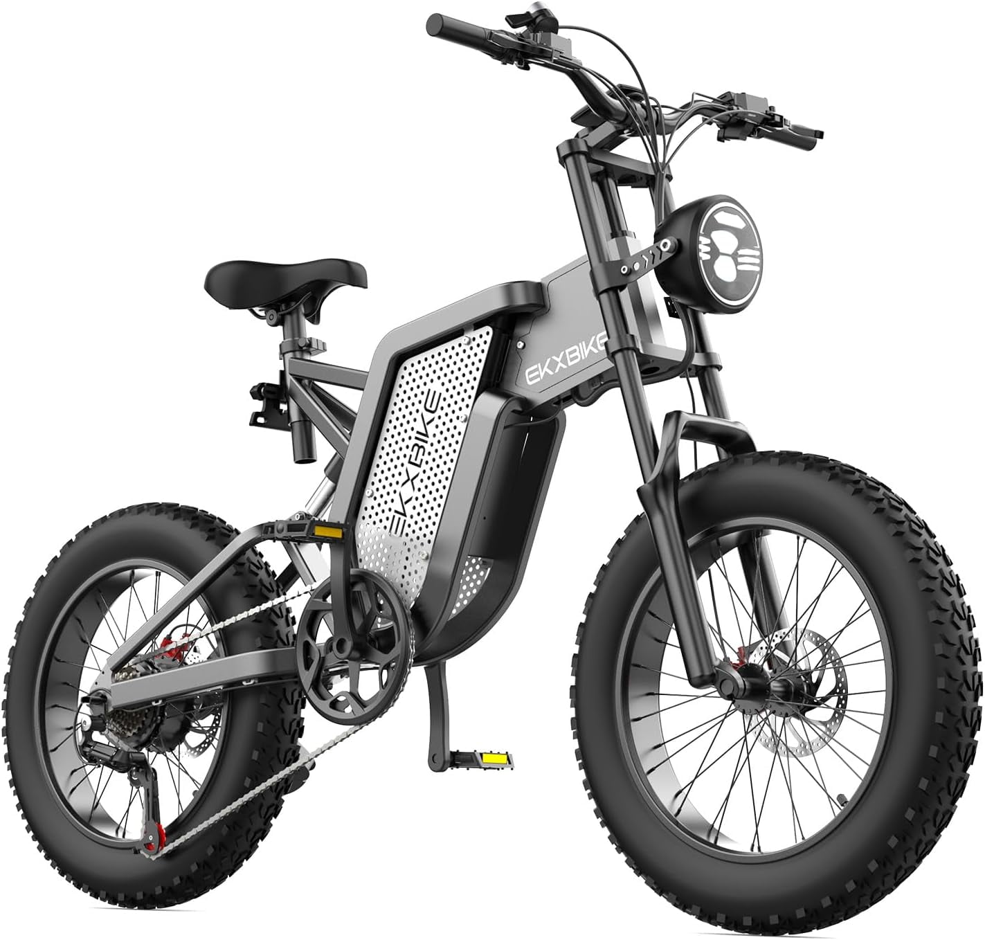 EKX X20 2000W Electric Bike for Adults 20" 4" Fat Tire Ebike 48V 35AH Removable Li-Ion Battery Electric Mountain Bicycles 34MPH Shimano 7-Speed UL2849