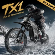EKXBIKE Electric Bike for Adults, 600OW Peak ,60V30AH, Max 70Miles Electric Motorcycle 70/100-19 Off-Road Tire Dirt Bike, Shamano 7-Speed E-Bike Dual Shock Absorber,UL2849