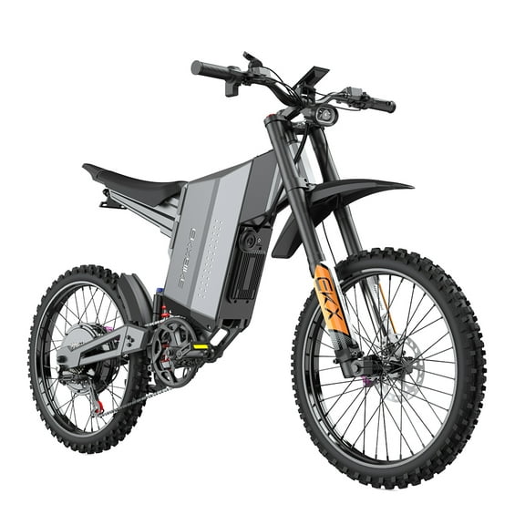 GTS Electric Moutain Dirt Bike for Adults,5700W (Peak 6650W) 50MPH 72V 30AH Removable Battery E-Bike,19"x2" Offroad Tire Electric Motorcycle Bicycle 7 Speed Full Suspension UL2849
