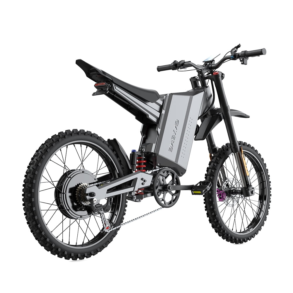 EKXBIKE GTS Electric Motocycle Bike for Adults 6550W Electric Bike with 72V 30AH Removable Battery 50MPH/70 100-19 Motorcycle Tires Dual Hydraulic Brakes & Full Suspension UL2849 MTB