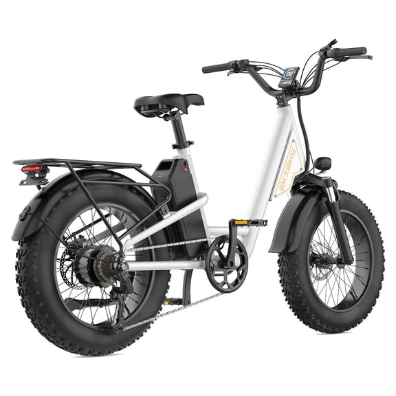 EKXBIKE L1 Electric Bike for Adults, 1000W 48V 15.6AH, Max 30MPH Electric Motorcycle,20" Fat Tire City Bike, 7-Speed E-Bike UL2849