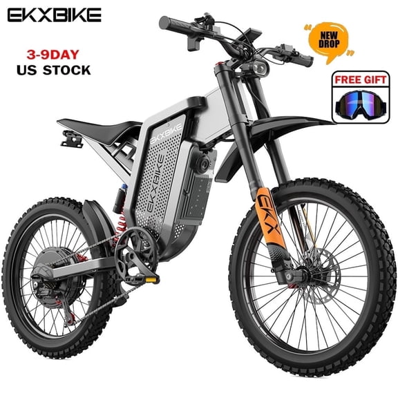 X21 Max Off-Road E dirt Bike for Adult,8000W Peak,45+MPH,60V 30Ah ,19" All-Terrain Tire UL2849+Glass