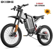 X21 Max Peak 8000W Electric Dirt Bike for Adults,60V 30Ah Battery Electric Motorcycle,Up to 50MPH ,19" Off Road Tire All Terrain with Dual Suspension UL2849