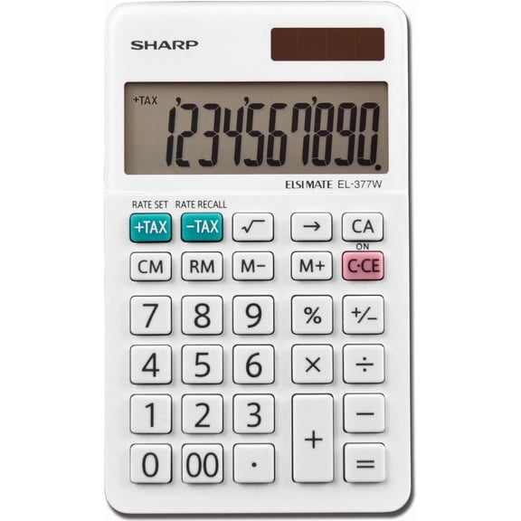 EL-377WB Business Calculator, White 2.75