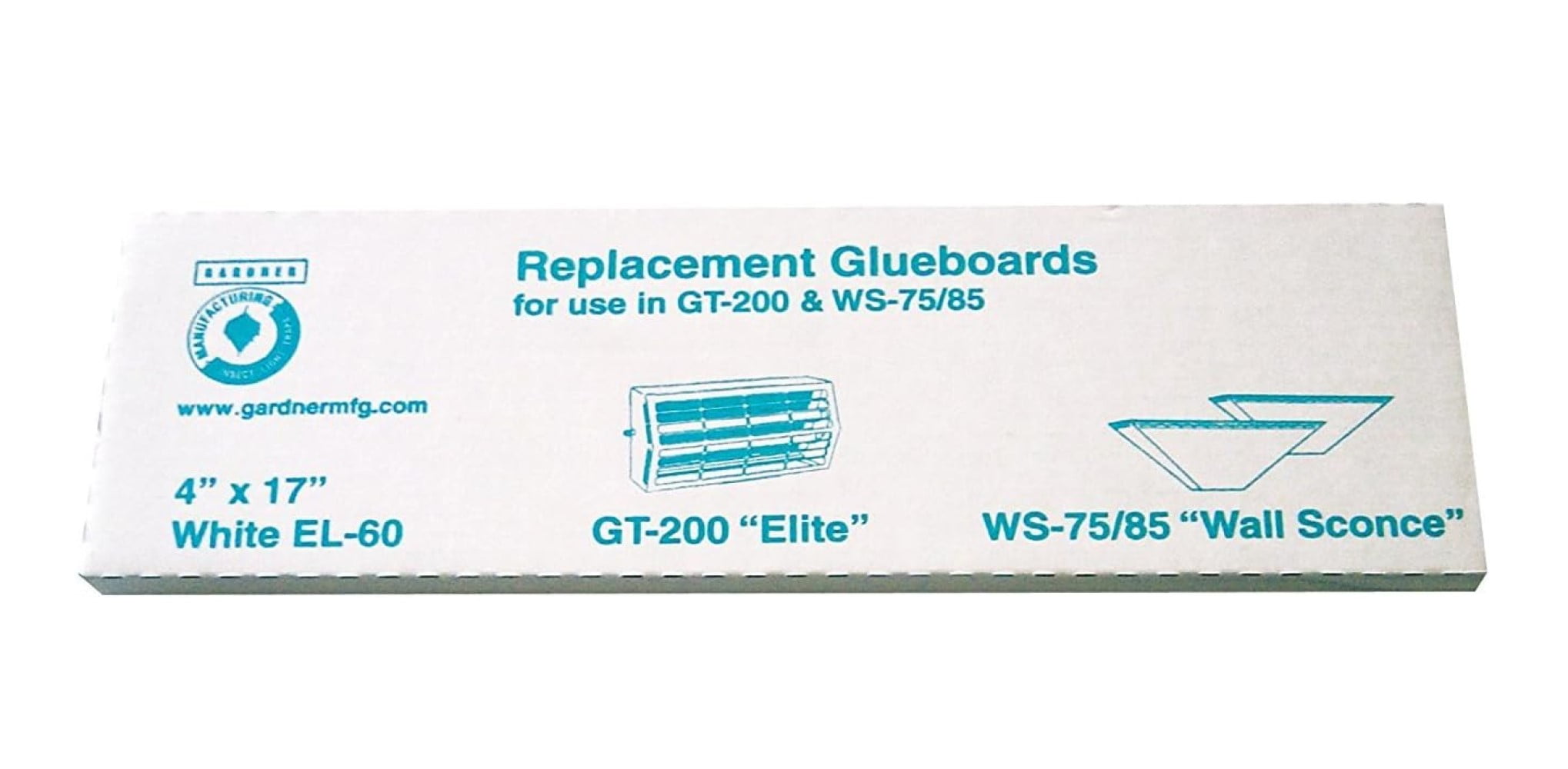 EL-60 Glue boards - Traps Flies, Moths, & Other Flying Insects - 5 Pack (50 Boards) by Gardner