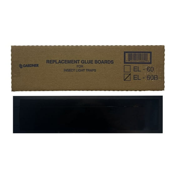 EL-60B Replacement Glue Boards - Traps Flies, Moths, & Other Flying Insects - 1 Pack (10 Boards) by Gardner