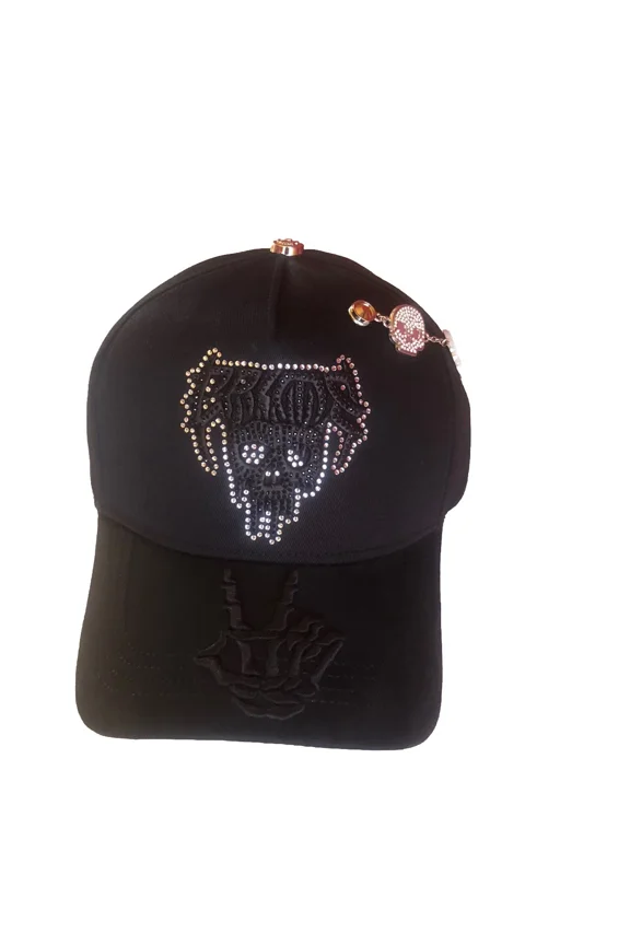 EL BARBAS Barbas Hats Crime Snapback Hat, Black, One Size