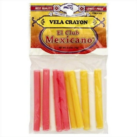 El Club Mexicano Vela Goma Candy, 2 oz Pack of 12