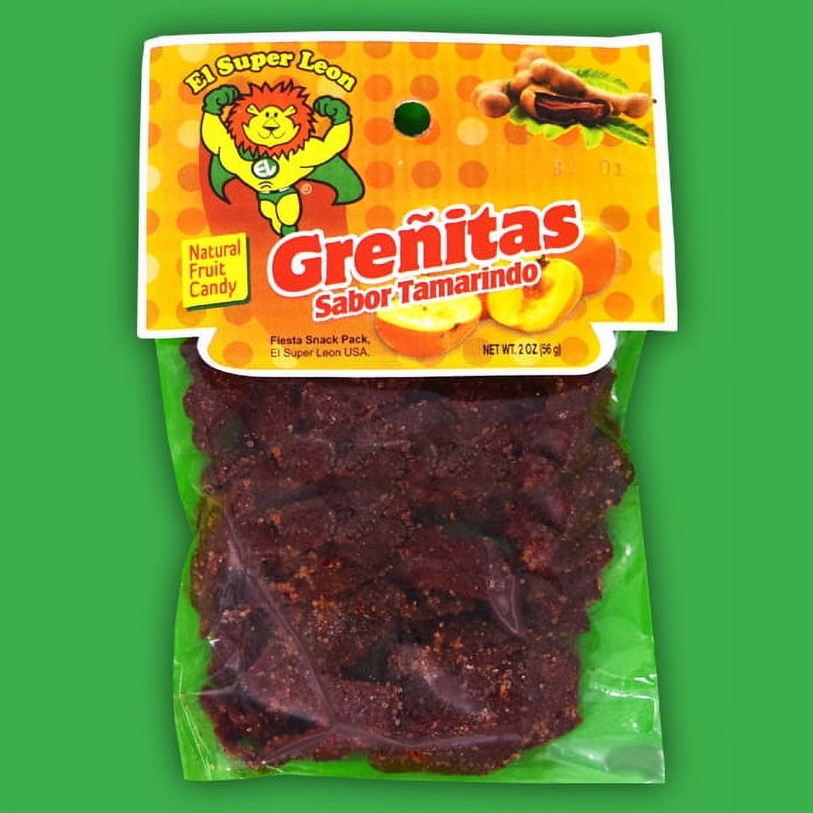 El Leon Greñas Tamarindo Candy, 1 oz