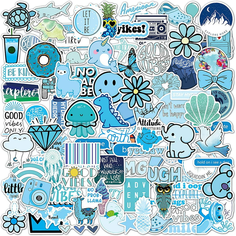 Waterproof Cute Vinyl Stickers Pack for Water Bottle Laptop for Teen Girls  (50Pcs Beach Style) : : Toys & Games