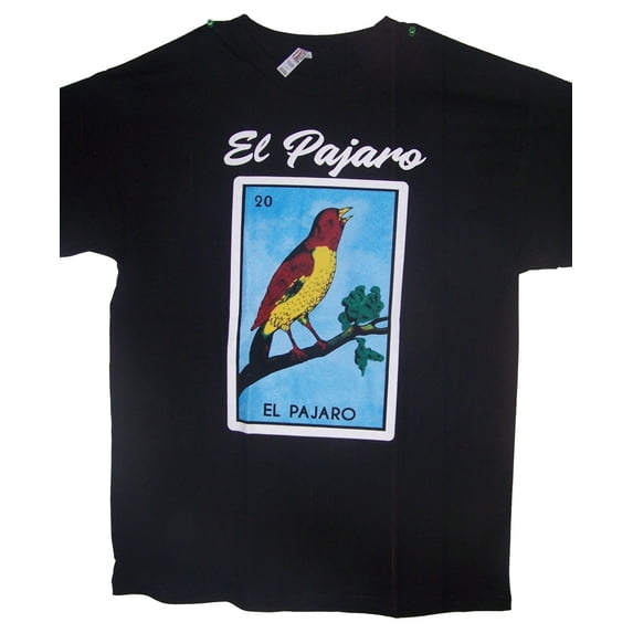 EL Pajaro Lottery T-Shirts Mexican T-Shirts - Men's Size: Small - Gifts (MXTS307-S Z)