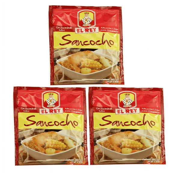 EL REY Sancocho 20 gr. z- Seasoning Mix 0.70 o. - 3 Pack.