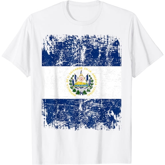 EL SALVADOR Flag Vintage | Men Women Kids | EL SALVADOR T-Shirt