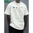 thumbnail image 1 of EL SALVADOR Graphic Print, Pure Cotton Men'S Fashionable And Casual Combed Pure Cotton T-Shirt, with a Certain Thickness Suitable for Summer Wearing T-Shirt, 1 of 1