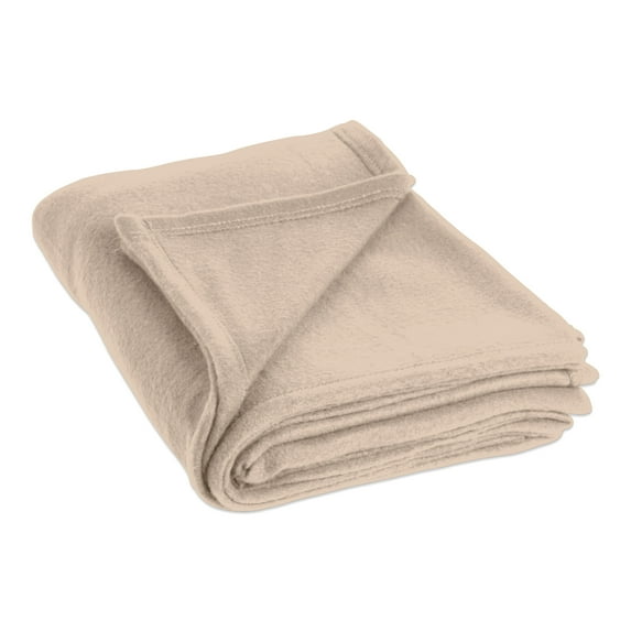 EL: TEXTILES Tan Polyester Bed Blanket, Twin