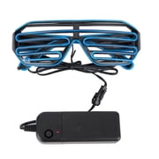 EL Wire Flash Glass LED Light Glow Glasses Fluorescent Dance Party Prop Blue Sarapandan