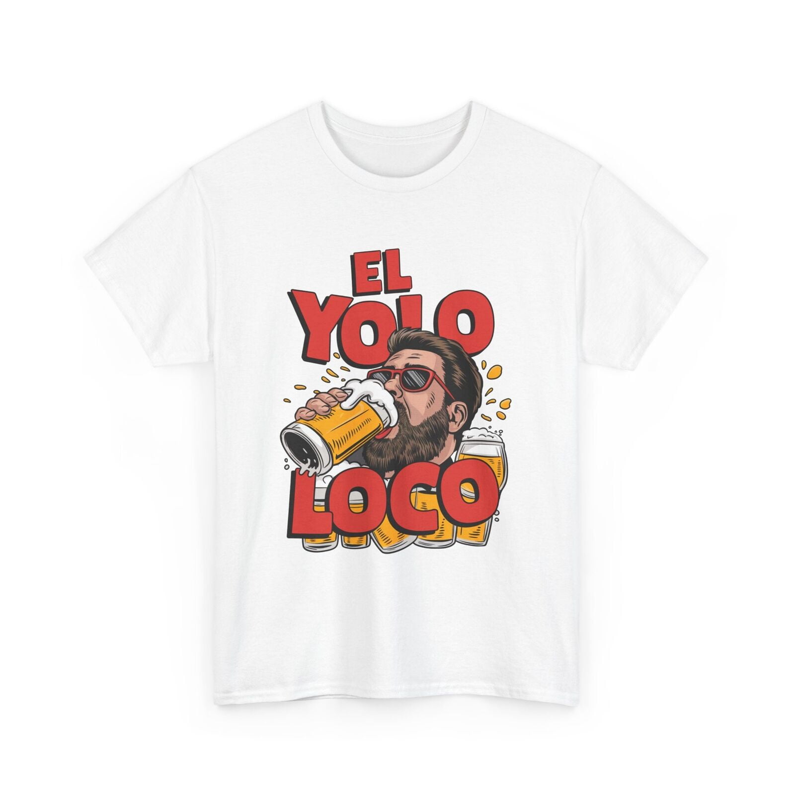 EL YOLO LOCO MEXICAN RESTAURANT PARODY BEER FUNNY GAG GIFT HUMOR TEE T
