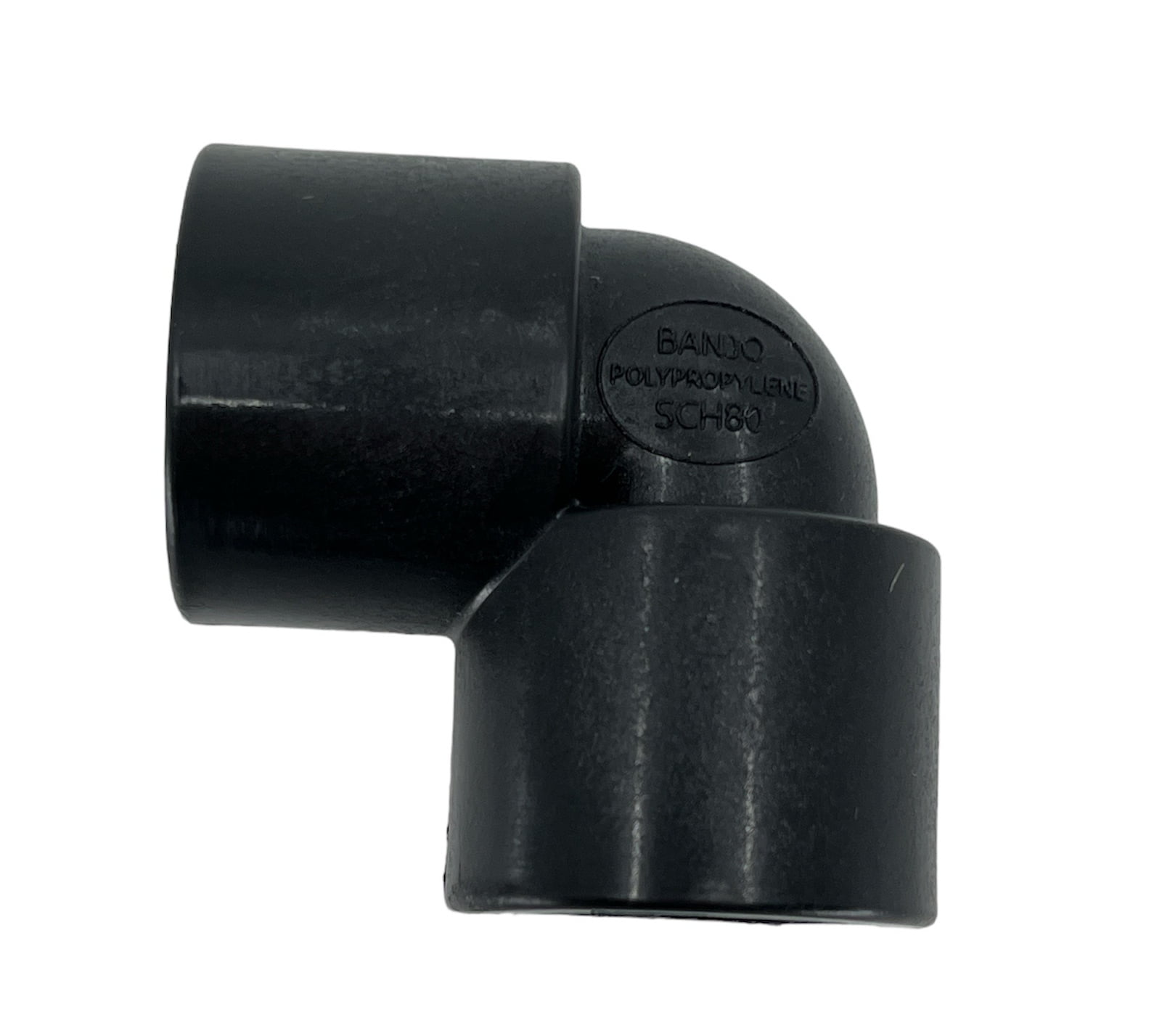 EL02590 Banjo Polypropylene Pipe Fitting, 90 Degree Elbow, Schedule 80, 1/4" NPT Female