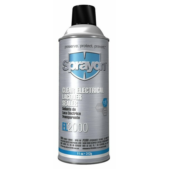 EL2000 Clear Electrical Lacquer Sealer 11 oz Aerosol, #S02000000 EL2000 Clear Electrical