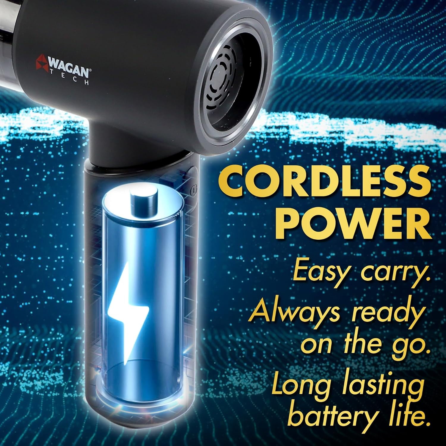 EL7209 Cordless Car Vacuum with Air Blower, Brushless Motor 16000Pa Strong Suction, Rechargeable Mini Handheld Vacuum Cleaner with USB-C, Portable Dust Cleaner and Blower for Car, Home, Office