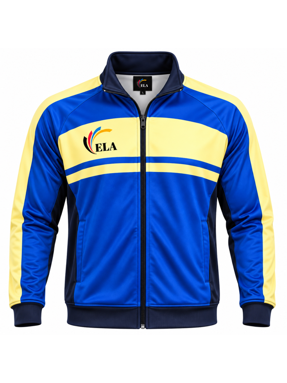 Italy Soccer Jacket Full-Zip Athletic Fit 100% Polyester Athletic Jacket Large