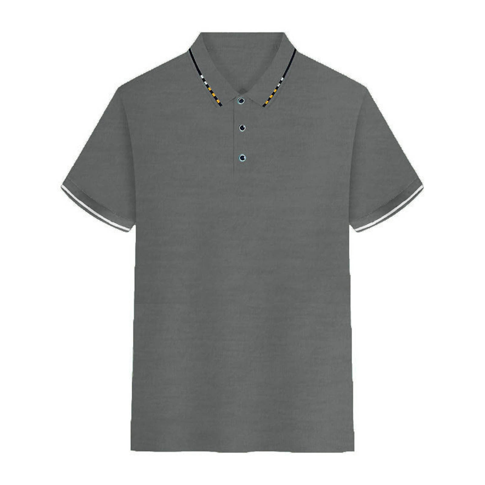 ELABCH Polo Shirts for Men Casual Muscle Slim Zip Mens Short Sleeve