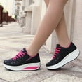 thumbnail image 1 of ELABCH Sneakers for Women Summer Plus Size Fashion Casual Mesh Breathable Sports Shoes Black US Size 4.5, 1 of 4