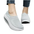 thumbnail image 1 of ELABCH Sneakers for Women Summer Plus Size Fashion Casual Mesh Breathable Sports Shoes Gray US Size 7.5, 1 of 5