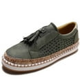 thumbnail image 1 of Kukoosong Walking Shoes for Women Plus Size Summer Comfortable Casual Slip on Walking Running Sports Shoes Solid Color Non Slip Shoes for Women Food Service Green 7, 1 of 5
