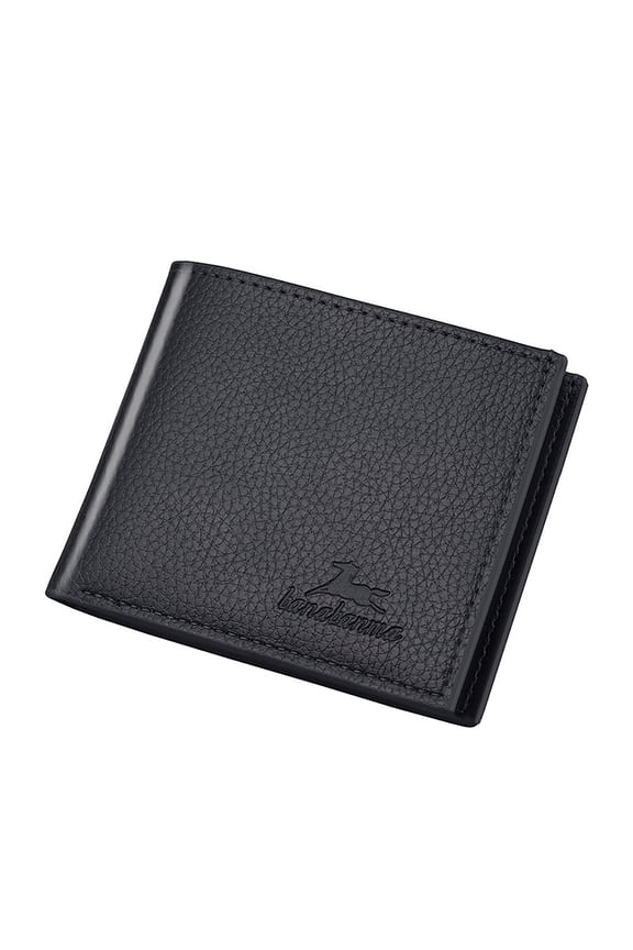 Wallets for Men Wallet Short Vertical Ultra-Thin Wallet Bank Card Card Package Small Purse Black One Size