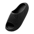 thumbnail image 1 of ELABCH Women's Slippers Slippers Outside Wear Thick Bottom Home Bathroom Bath Couple Non Slip Soft Bottom Eva Sandals Slippers Black, 1 of 3