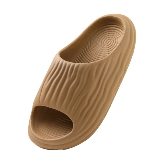 ELABCH Women's Slippers Slippers Outside Wear Thick Bottom Home Bathroom Bath Couple Non Slip Soft Bottom Eva Sandals Slippers Brown