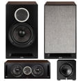 thumbnail image 1 of ELAC DBR62-BK Debut Reference Bookshelf Speaker Pair with a DCR52-BK Debut Reference Center Speaker with 5.25" Woofers and a ELAC PS350-BK Varro Premium 12 Inch 350W Subwoofer with App Control (2019), 1 of 9