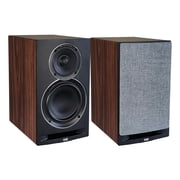 ELAC UBR62 6.5 Inch Bookshelf Speakers - Pair Walnut/Black