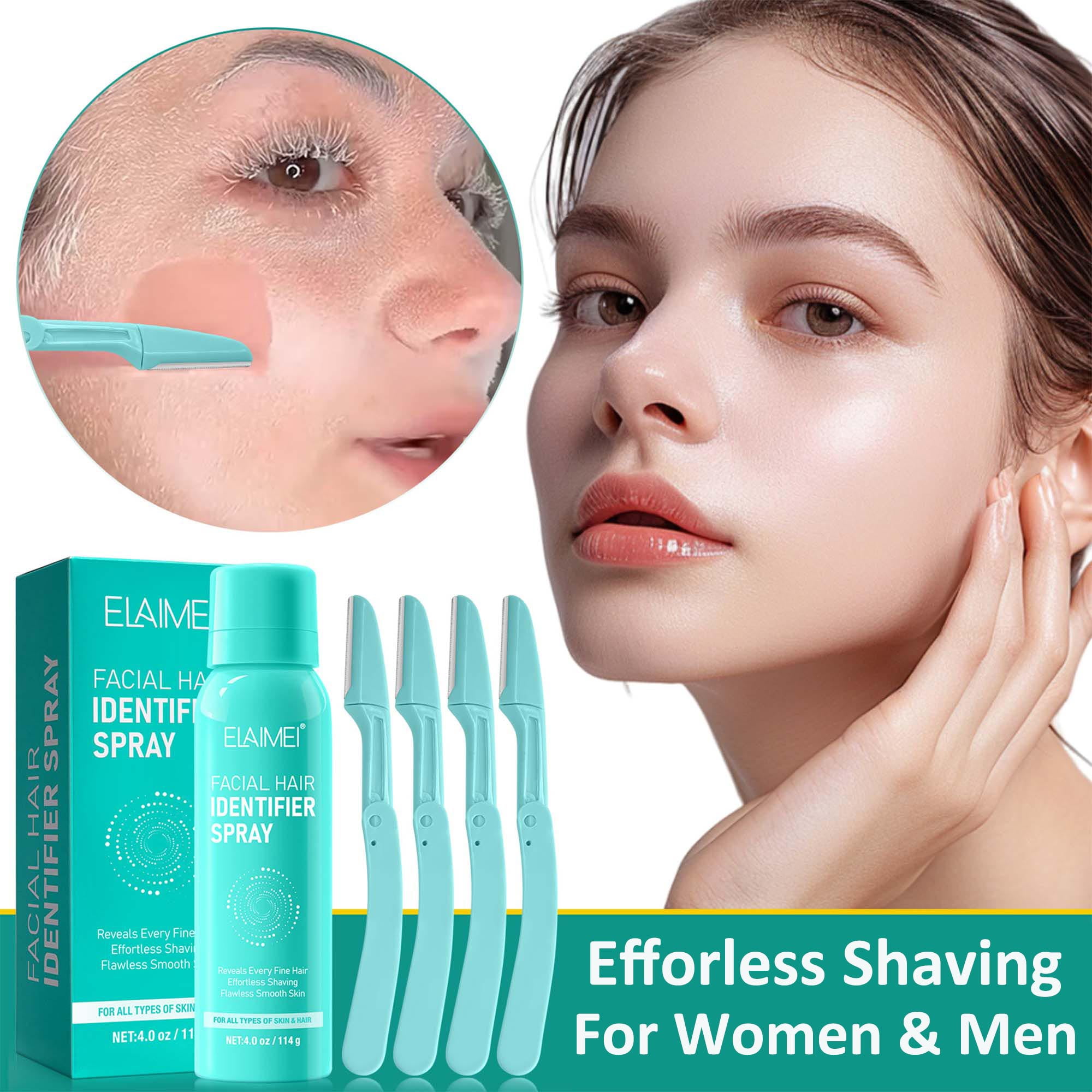 ELAIMEI Hair Identifier Spray Kit for Face Shaving, Dermaplaning Spray